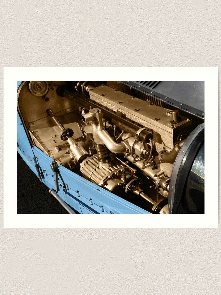 Alternate view of Heart of a Bugatti Art Print