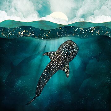 Artwork thumbnail,   Metallic Whale Shark by spacefrogdesign