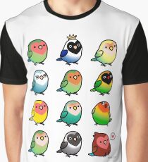 Chubby Lovebirds Graphic T-Shirt