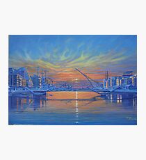 Morning on the River Liffey Photographic Print
