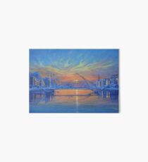 Morning on the River Liffey Art Board Print