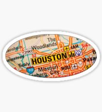 Houston Map Sticker Sticker