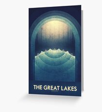 Jupiter | Moon | Europa | The Great Lakes | Space Art Greeting Card