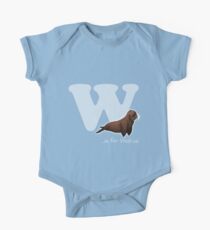 W is for Walrus One Piece - Short Sleeve
