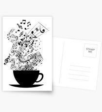 Cup of Music Postcards