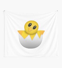 Brütendes Babyküken Emoji Wandbehang
