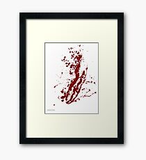 Blood stains Framed Print