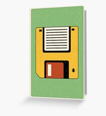 Tarjeta de felicitación Disquete | Tech | Arte retro