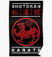 Shotokan Karate (white text) Poster