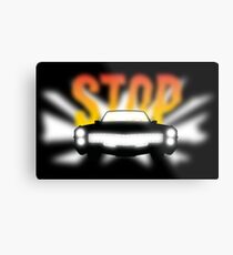 Stop Metal Print
