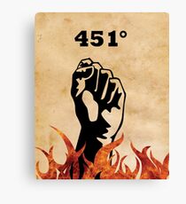 Fahrenheit 451 - Ray Bradbury Canvas Print