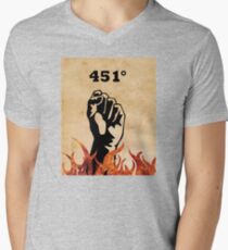 Fahrenheit 451 - Ray Bradbury Men's V-Neck T-Shirt