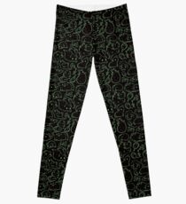 Meerschweinchen-Huddle In Black Leggings