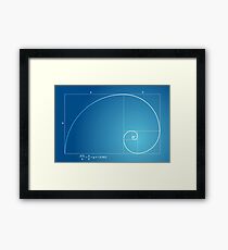 Fibonacci - Golden spiral Framed Print