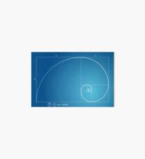 Fibonacci - Golden spiral Art Board