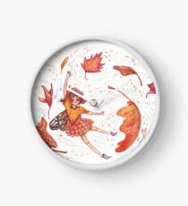 Fall Fairy Clock