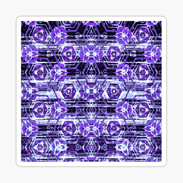 Boho Batik Purples Sticker