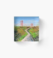 Golden gate bridge art Acrylic Block