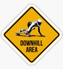 Downhill Area. Skaters and longboarders expected! Sticker