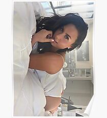 Demi Lovato laying in bed Poster