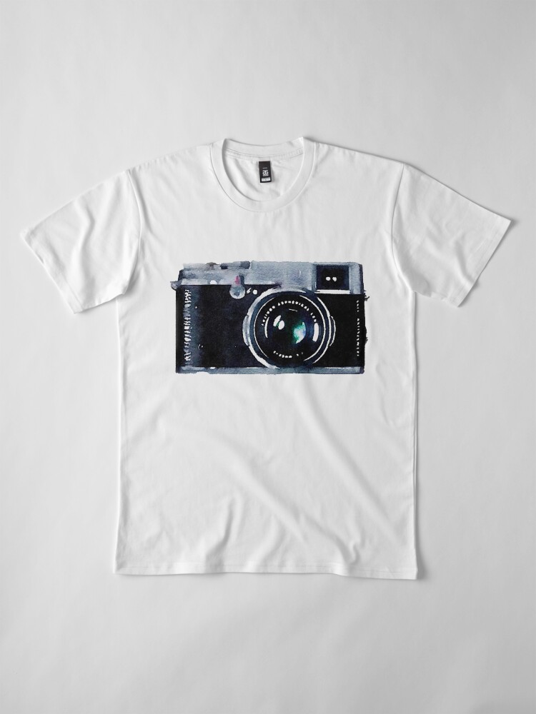 Vista alternativa de Camiseta premium Cámara de acuarela | Trendy / Hipster / Tumblr Meme