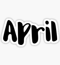 April Sticker