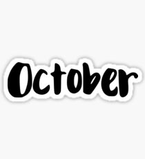 October Sticker