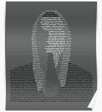 Eminem Lyric Portrait Poster