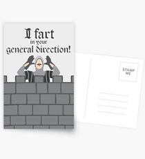 French Taunting Guard Postcards