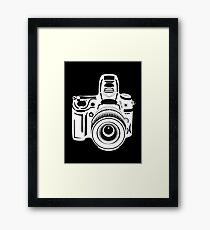 Black and White Camera Framed Print