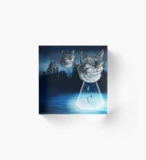 Alien kitten Acrylic Block