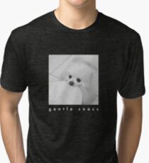 Gentle Snacc Tortilla Dog - white text Tri-blend T-Shirt