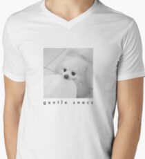 Gentle Snacc Tortilla Dog - black text Men's V-Neck T-Shirt