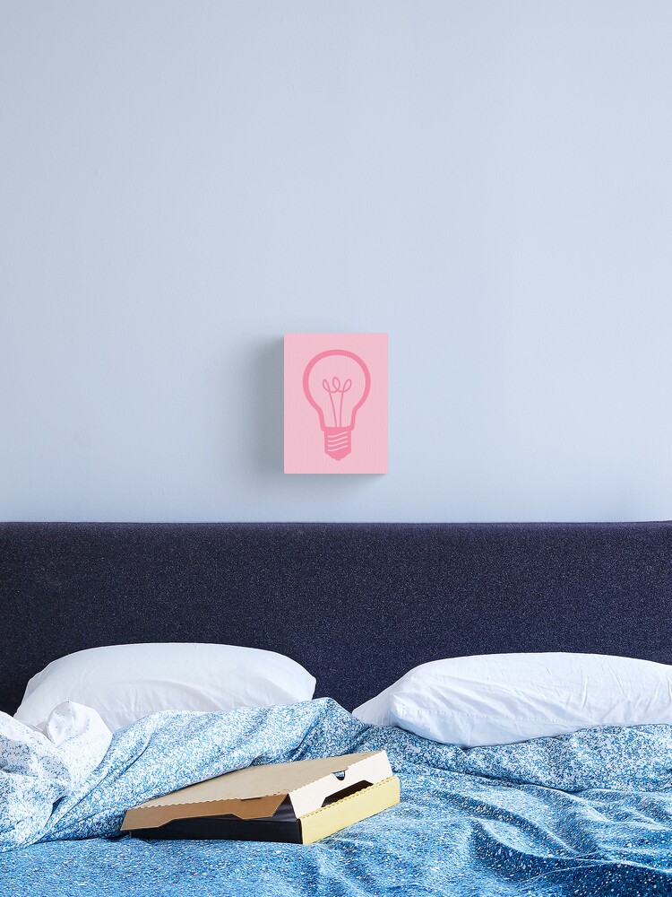 Pink Light Bulb Canvas Print