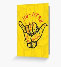 Jiu-jitsu. Go train! Greeting Card