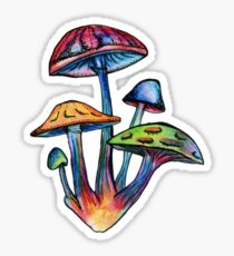 Pegatina Racimo de Shrooms coloreados