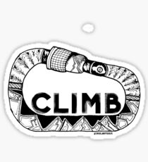Climb Carabiner Sticker