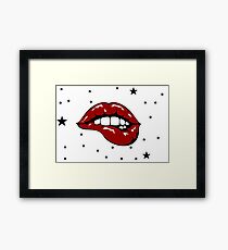 Lips Framed Print