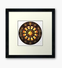 Steampunk Arc reactor Framed Print