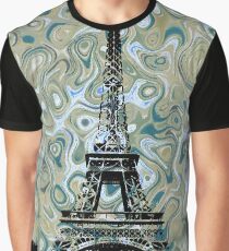 Eiffel Tower Marble Sky Graphic T-Shirt