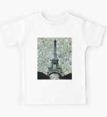 Eiffel Tower Marble Sky Kids Tee