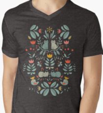 Swedish Folk Cats Men's V-Neck T-Shirt