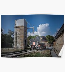 Old Steam Locomotive Poster