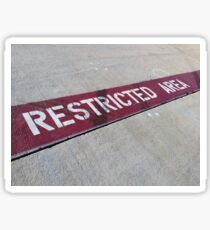 Restricted Area Stickers Redbubble - 