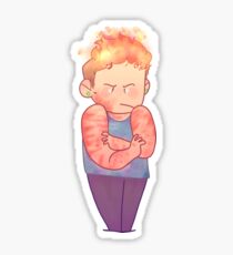 Fiery Boy Sticker