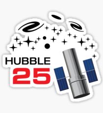 NASA Hubble Telescope 25 Year Anniversary Sticker
