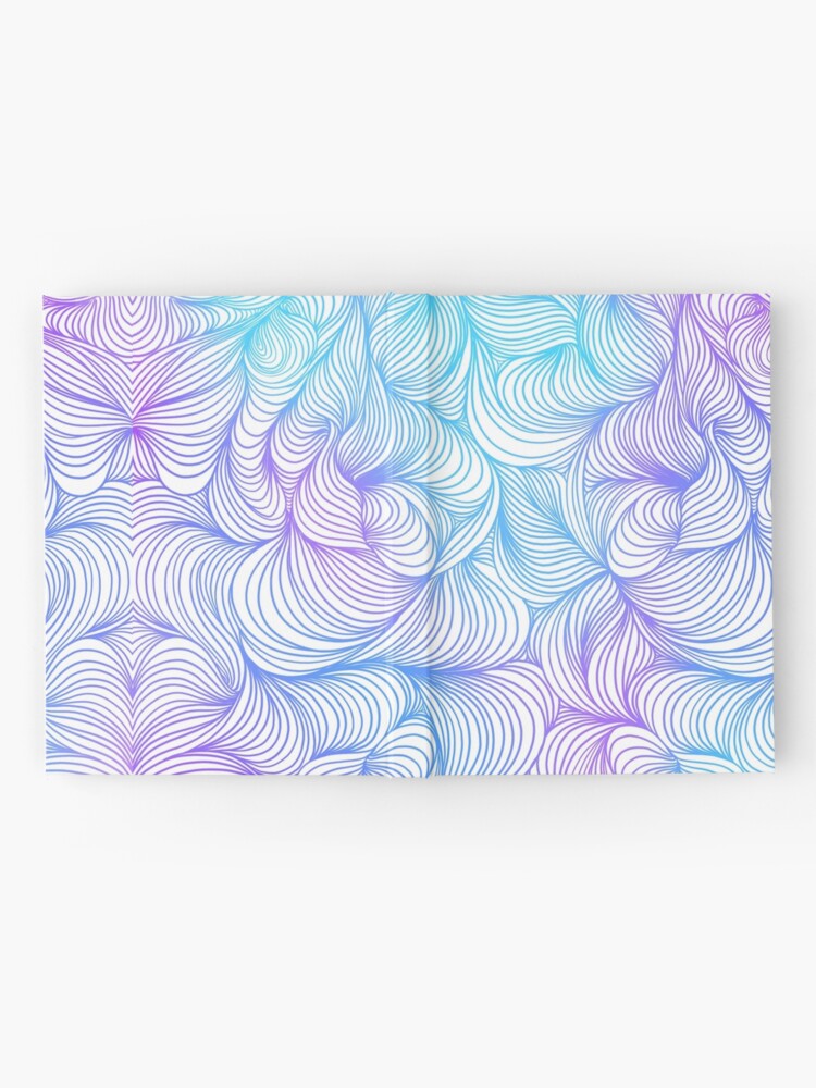 Alternate view of Blue and Purple Swirls Hardcover Journal