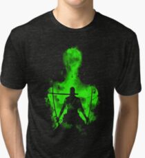 Camiseta de tejido mixto Logotipo de Roronoa Zoro