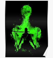 Roronoa Zoro Logo Poster