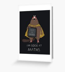 i'm good at maths Greeting Card